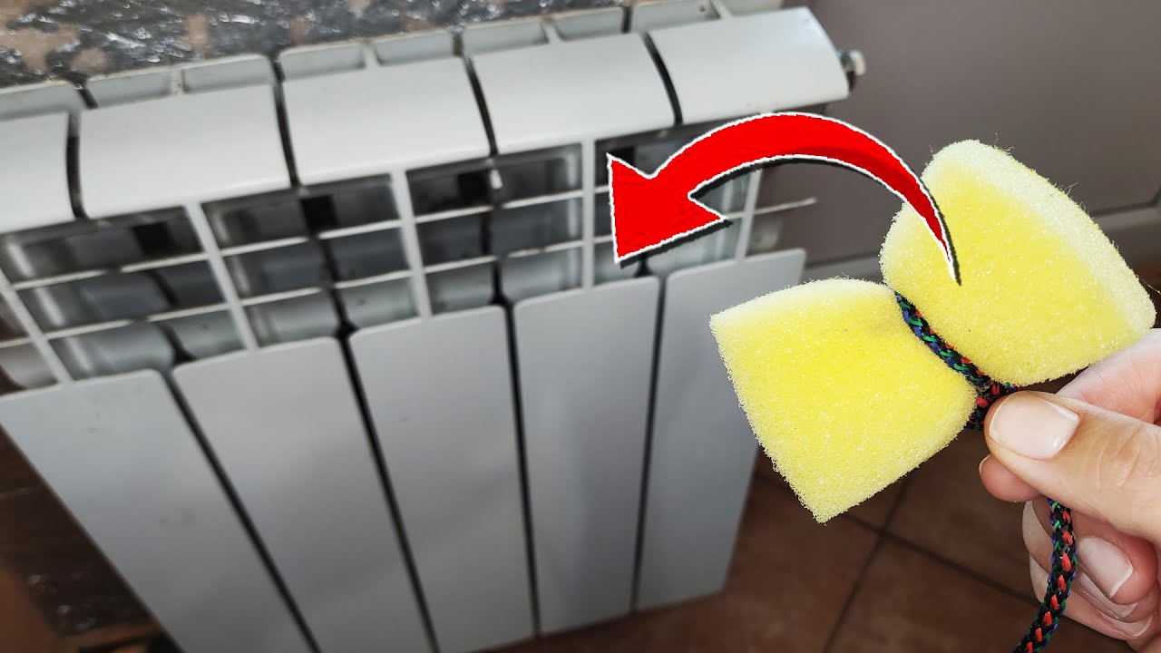 Bereiten Sie noch heute einen Lappen und eine Flaschenbürste vor. Reinigen Sie den Heizkörper vor der Heizperiode