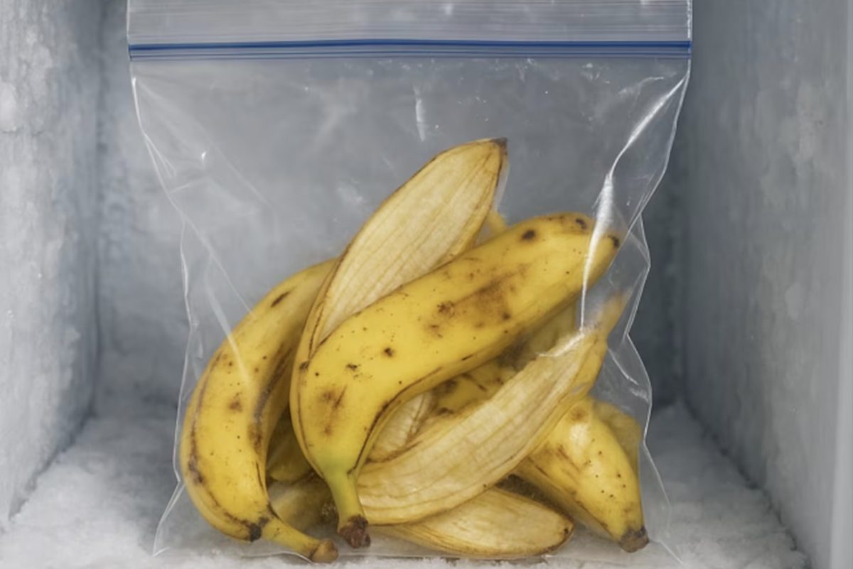 Wie man Bananenschalen einfriert: Wozu sie gut sind und wie man sie verwendet