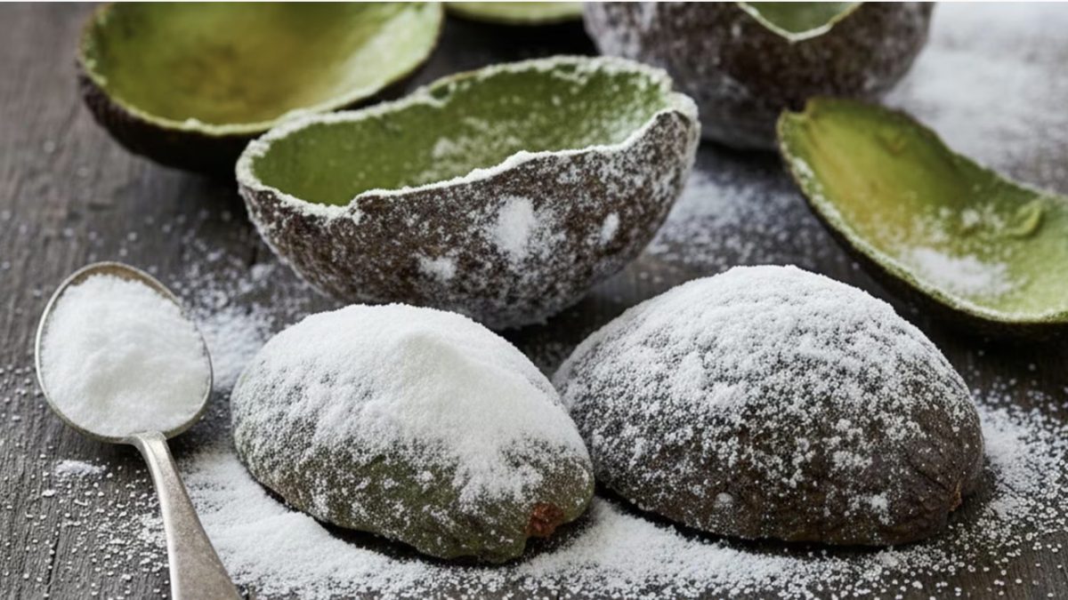 Avocadoschalen mit Backpulver mischen: Wozu dient das und welche Vorteile hat es?