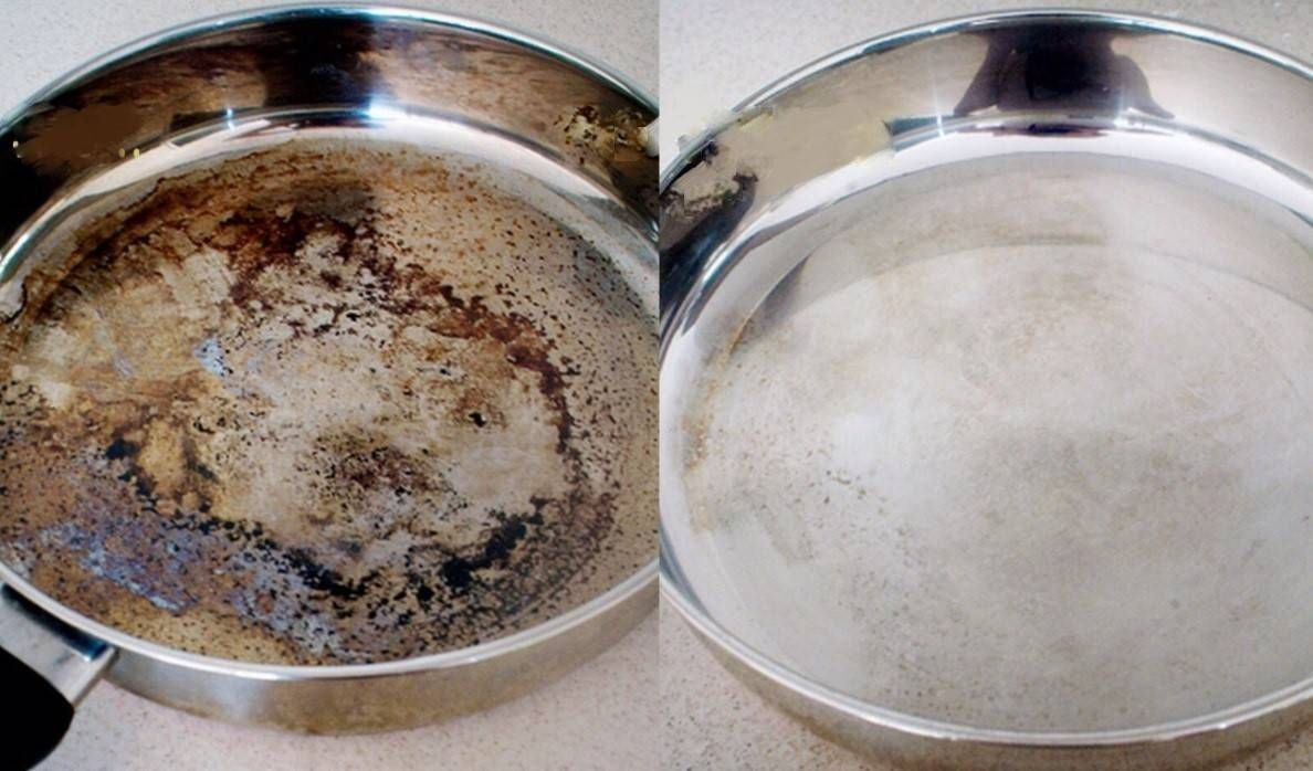 Wie ein Löffel Kaffeesatz, gemischt mit heißem Wasser, angebrannten Töpfen ihren Glanz und ihre Brillanz zurückgibt „Ich dachte, ich müsste sie wegwerfen, aber jetzt sind sie wie neu.“