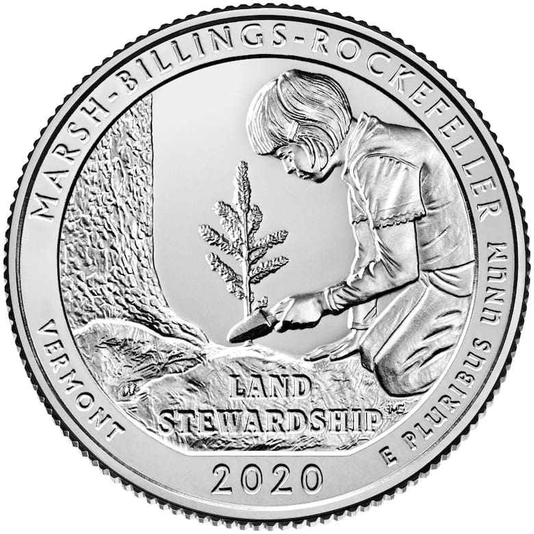 „March-Billings-Rockefeller“: Ein Viertel Dollar zu Ehren des historischen Parks, der 40.000 Dollar wert sein kann
