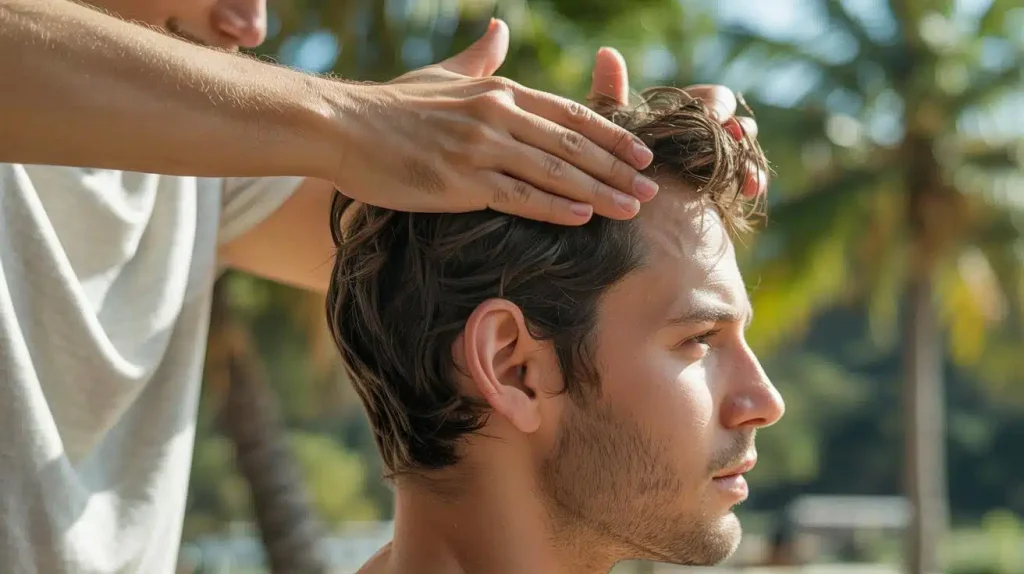 Eine geheime Methode zur Kopfhautmassage, die das Haarwachstum anregt und Schuppen reduziert.